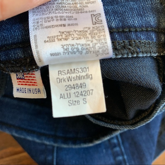 American Apparel dark indigo “easy” jean shorts S - Picture 5 of 7